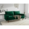 thumbnail image 5 of Pemberly Row 70" Square Arm Upholstered Modern Velvet Sofa in Green, 5 of 12