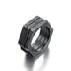 thumbnail image 1 of 13 Vintage plata hexágono hombres punk anillo joyería gótica jóvenes hip hop adolescentes, 1 of 5