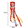 thumbnail image 2 of 2 Piece Happy New Year Windsock Wind Sock Flag for Home New Year Decoration, 2 of 8