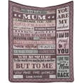 thumbnail image 1 of LHSHID Personalized Love Blanket Throw to My Mum from Daughter I Love You with All My Heart Lightweight Throws for Couch, 1 of 4