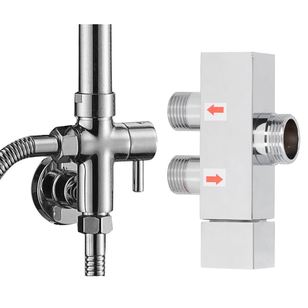 Válvula Desviadora de Ducha G1/2 Desviador de Brazo de Ducha de 3 Vías Conector en T de Latón Válvula Desviadora de Grifo para Cabezal de Ducha de Baño ANGGREK Otros