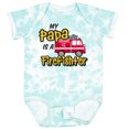 thumbnail image 3 of Inktastic My Papa is a Firefighter with Fire Truck Boys or Girls Baby Bodysuit, 3 of 5