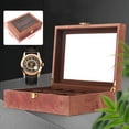 thumbnail image 4 of 10 Slots Wooden Watch Display Box Storage Case Jewelry Organizer Casket High Quality Material with Transparent Glass Top Cover, 4 of 12