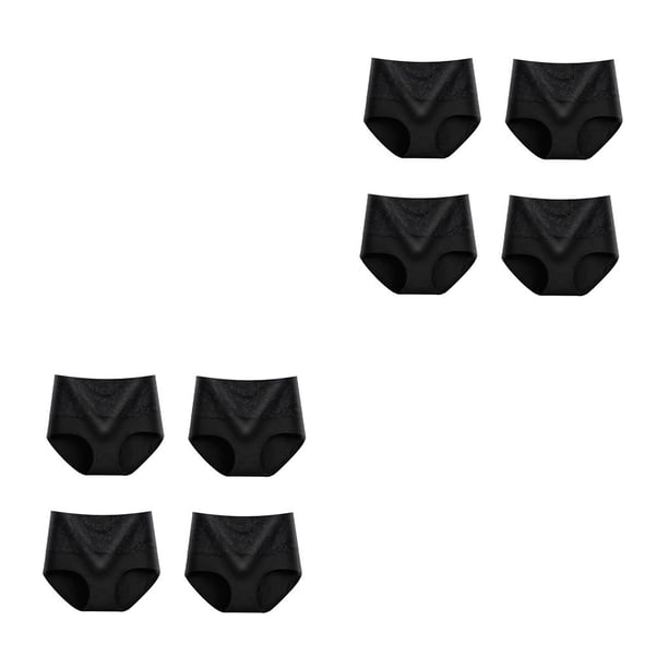 Qarigey Ropa interior de mujer, lencería moldeadora de cuerpo, calzoncillos elásticos sin rastro, bragas cómodas, calzoncillos femeninos, Negro L 2Conjunto