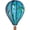 Multicolor, variant on Wavy Rainbow Hot Air Balloon 22 In. - Small Wind Spinner by Premier Kites