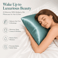 thumbnail image 3 of 100% Mulberry Silk Pillow Case for Hair and Skin, 22 Momme King Size Silk Pillowcase for Women, 6A Grade Organic Silk, Anti Aging, Anti Acne, 1 Pack 20"x36", 3 of 7