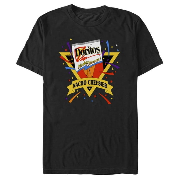 Men's Doritos Retro Nacho Cheesier Graphic Tee Black Small