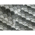 thumbnail image 3 of Ambesonne Art Deco Quilted Coverlet 3 Pcs, Wavy Motifs Monochrome Art, Queen Size, Grey Coconut and Mustard, 3 of 4