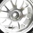 thumbnail image 2 of Bewildely RCGOFOLLOW-llantas para neumáticos D12, plástico todoterreno, resistentes al desgaste, 4 Uds., accesorios plateados para coche RC, Kits de construcción modelo, 2 of 6