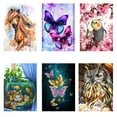 thumbnail image 2 of Venta de kits de manualidades con bordado de diamantes 5D DIY, diseño de gato, búho, taladro cuadrado completo, decoración para el hogar, pintura de diamantes, mariposa, animales, 2 of 5
