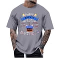 thumbnail image 2 of Tops para hombre, blusas y camisas de cuello redondo y manga corta para hombre, tops casuales de cuello redondo y manga corta con estampados especiales para hombre., 2 of 5