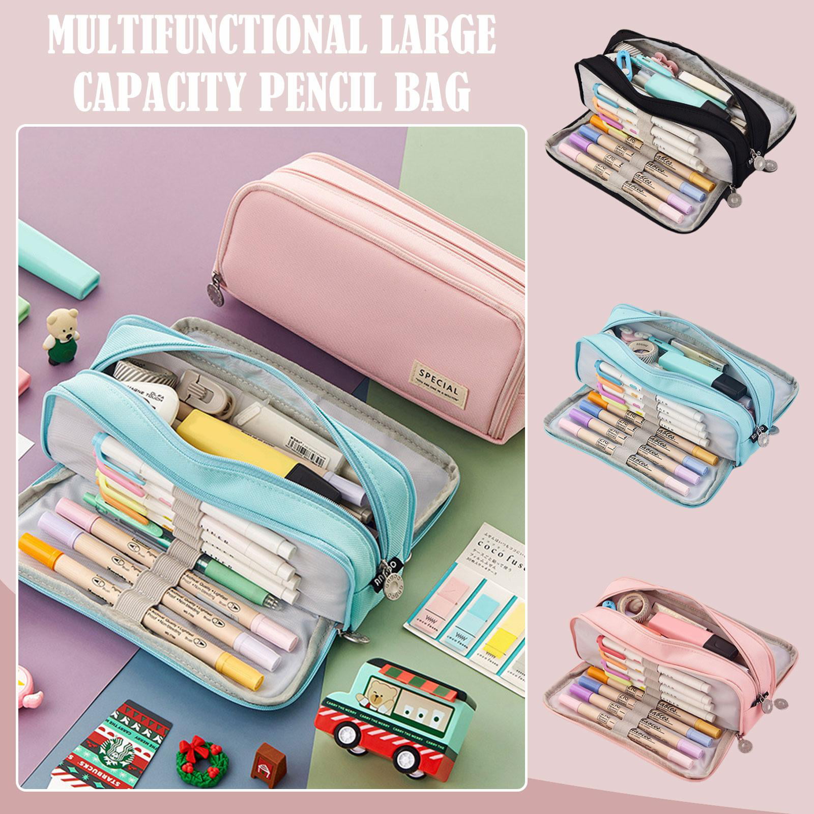 Wholesale Angoo Macaron Color Canvas Stationery Pencil Case Cute Side  Window Design For Kids, Students, And Stationery Storage 230802 From  Piao10, $8.86