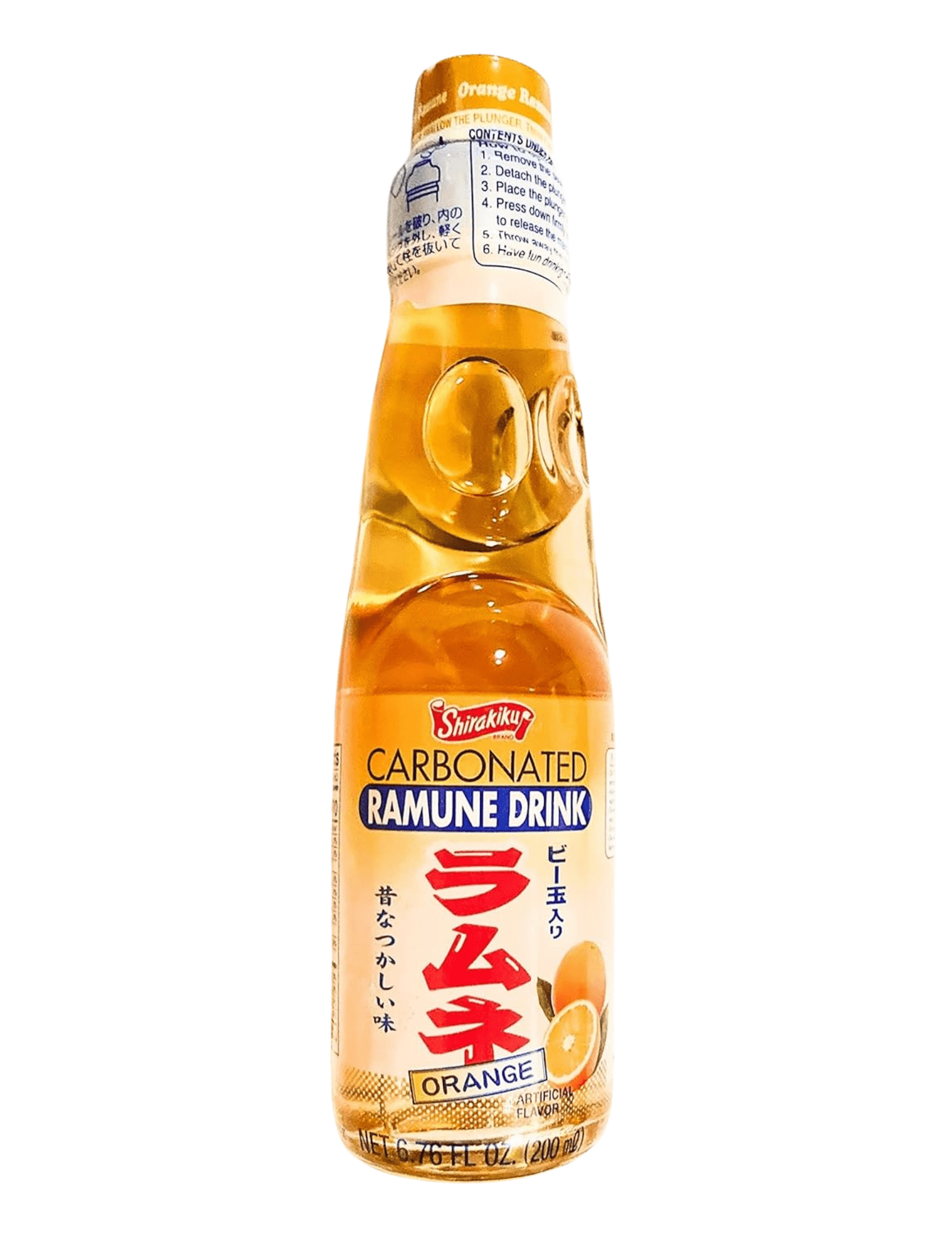 Ramune Drink Orange 200ml SK, No Common Allergen-Free Claims Apply