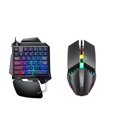 thumbnail image 1 of MesaSe Colorful Light One-handed Gamming Keyboard Device for Mobile Phone, 1 of 16