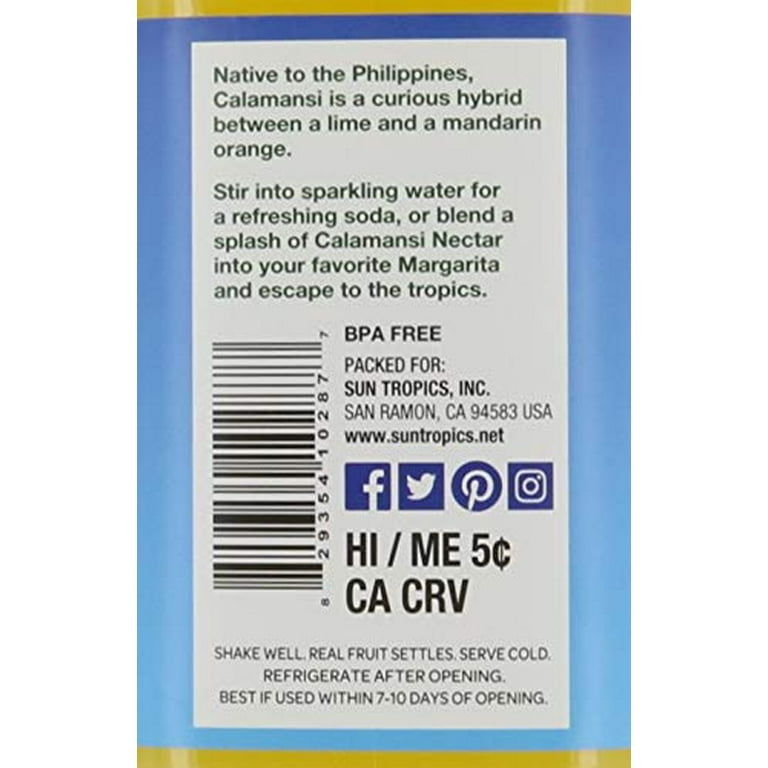 Sun Tropics Calamansi Lime Nectar, Tropical Lemonade Fruit Juice