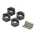 thumbnail image 2 of 4x Adaptateur Roue RC Modèle Accessoire Pièces de Rechange Rallonge Roue RC Entretoises Roues Moyeux pour 1/24 Fcx24 1/24 RC Voiture sur Chenilles Gris Foncé, 2 of 8