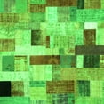 thumbnail image 1 of Ahgly Company Indoor Square Patchwork Green Transitional Area Rugs, 6' Square, 1 of 1