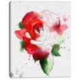 thumbnail image 2 of Illustration de Rose Dessinée à la Main Rouge - Impression sur Toile Florale, 2 of 4