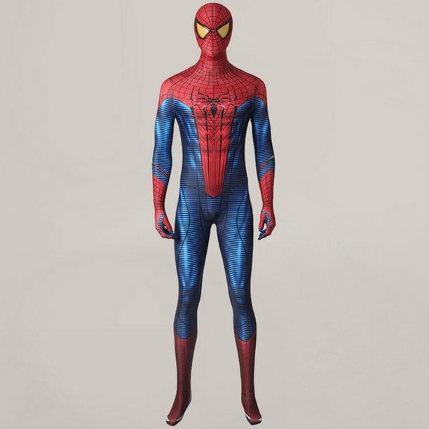 Disfraz de Spider-Man increíble para adultos, disfraz de LICRA Zentai Superior para Halloween