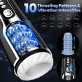 thumbnail image 2 of Automatic Male Masturbator, Amovibe Male Masturbators Sex Toys for Men with 10 Thrusting & Vibrating Modes, Male Sex Toys Stroker Adult Toys with Texture, Pocket Adult Sex Toys & Games, 2 of 6