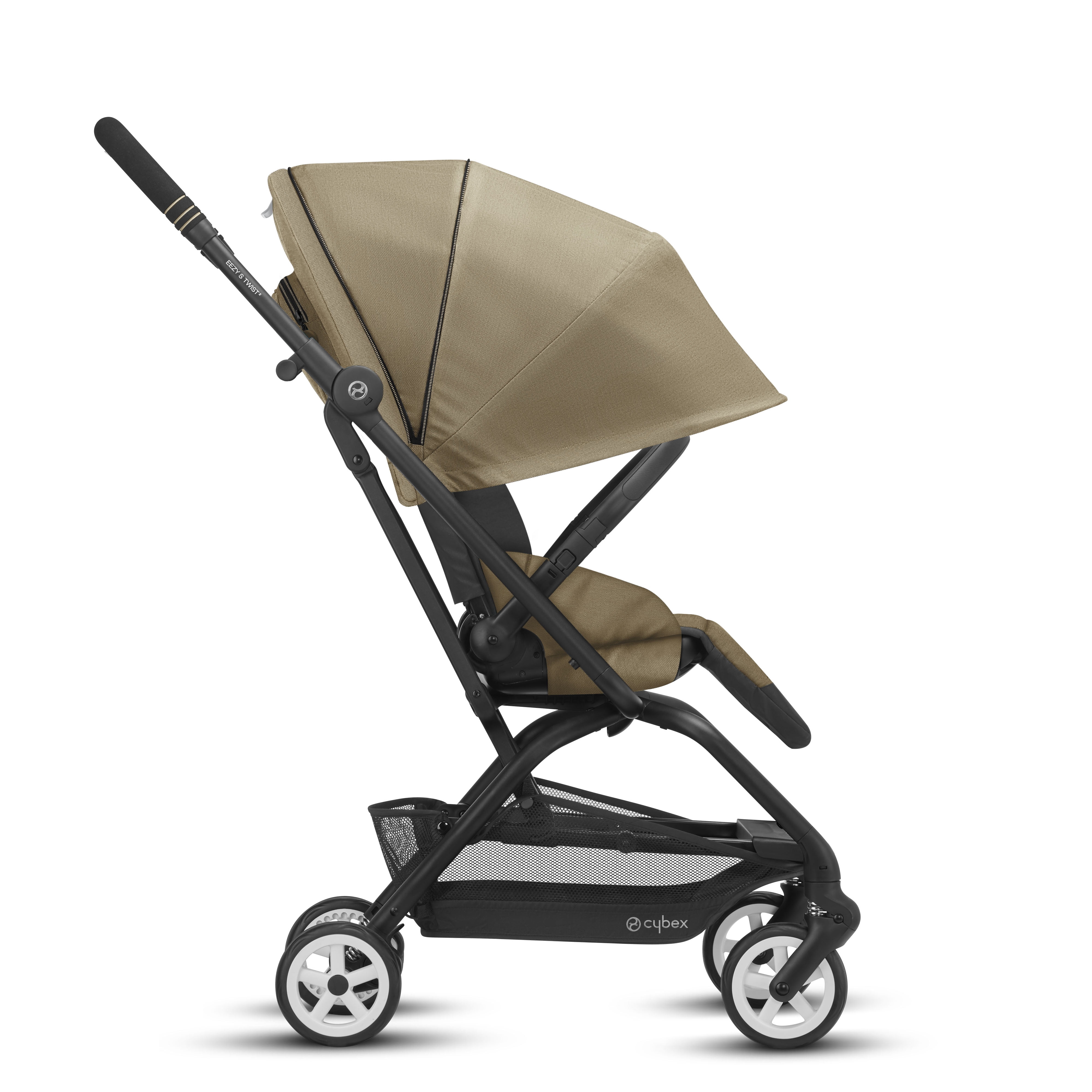 Cybex Gold Eezy S Twist 2 Folding Travel System Baby and Toddler Stroller,  Beige 
