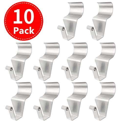 Eatelle No-Hole Needed Hooks Low Profile Vinyl Siding Clips for Hanging Hooks Heavy Duty Outdoor Light Mailbox Planter Decorations Wreath Hanger