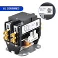 thumbnail image 2 of Contactor de motor Carrier HVAC, 24 V CA, 40 A, bobina, 2 polos, relés de repuesto compatibles con PC240A, aire acondicionado, bomba de calor, 2 of 5
