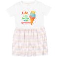 thumbnail image 3 of Inktastic Life is Better with Sprinkles Girls Toddler Dress, 3 of 5