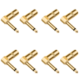 thumbnail image 1 of 2pcs Audio 6.35 Mm 1/4 Pulgadas TS Enchufe Diy Cabeza Recta 90 Grados, 1 of 9