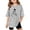 Grey, variant on Girls Tops Tees Shirts for Kids Casual Short Sleeve Crewneck Tee Lightweight Summer Basic Tops for Girls White 13-14 Years