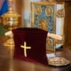thumbnail image 5 of Bolsa para ofrendas de la iglesia con cruz bordada. Artículos para la comunión. Bolsa de gran capacidad para necesidades de la iglesia, recuerdos de fiestas, decoraciones para bautizos y ceremonias., 5 of 8