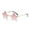 Pink, variant on Stylish Rimless Star Eyewear for Outdoor Activities and Prom Night Party Streetwear Fashion