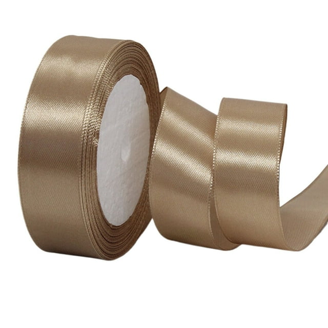 BKBP Satin Ribbon Single Face Solid Color Fabric Satin Ribbon, 25 Yard per Roll in 1 Inch Wide, Assorted Ribbon for Gift Wrapping/Christmas/Wedding Favors/Party Decoration