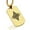 Gold, variant on Stainless Steel Diamond Card Suit Dog Tag Pendant Necklace