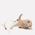 thumbnail image 4 of Pelota interactiva para gatos, pelota saltarina interactiva con plumas, juguetes para gatos y gatitos de interior, 4 of 5