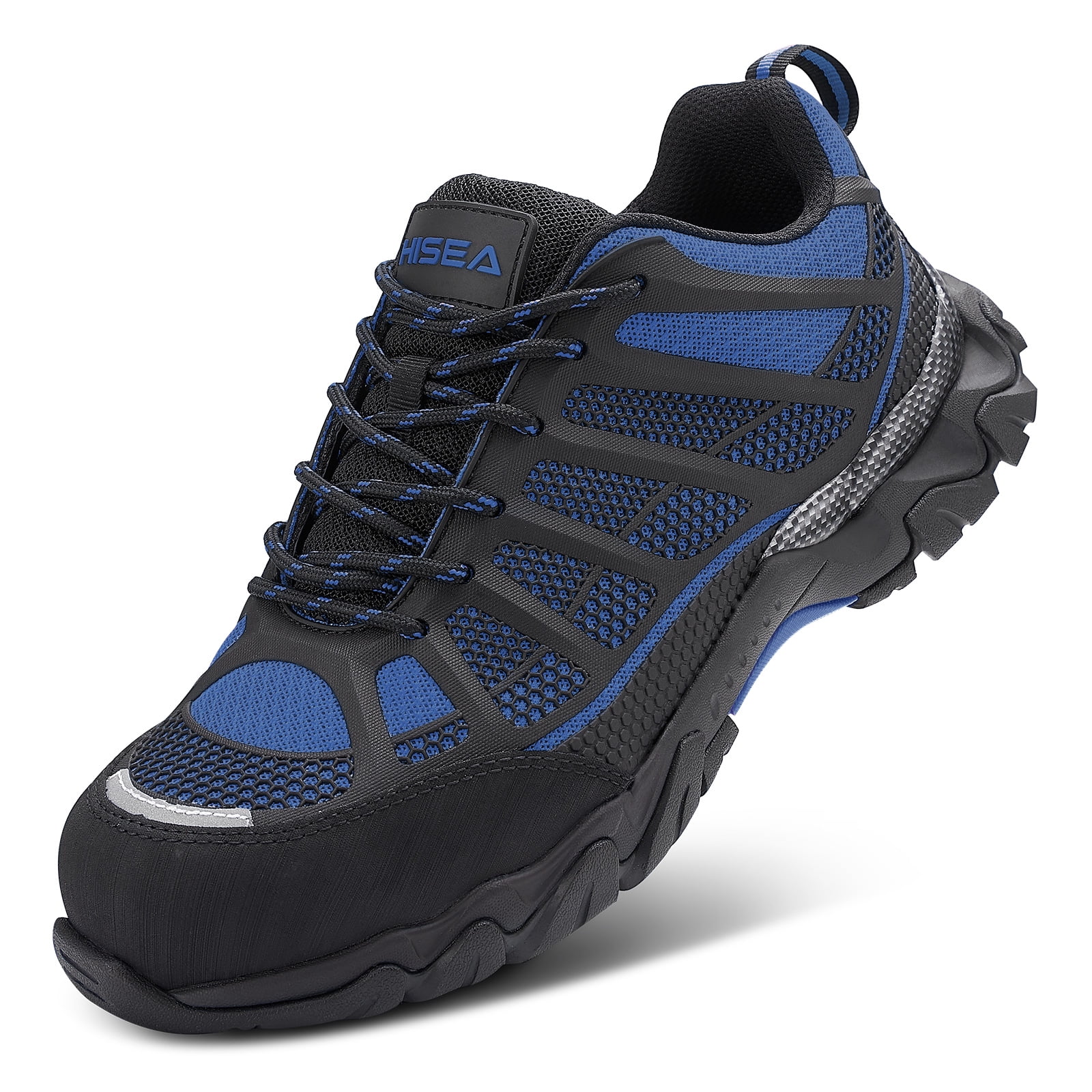 HISEA Work Shoes for Men Breathable Steel Toe Non-Slip Work Shoe ...
