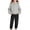 Gray Sweatsui, variant on LangJing Teen Girls Fleece Lined Hoodie Sweatshirt & Sweatpants Set Kids Youth Winter Long Sleeve Drop Shoulder Sweatsuits Jogger Set, 1-15Years