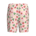thumbnail image 7 of Daiia Strawberry And Flowers Mens Woven Stretch Pajama Short,Short Pajama Pants-Small, 7 of 7