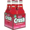 thumbnail image 4 of Crush Strawberry Soda Made with Sugar, 12 fl oz glass bottles, 4 pack, 4 of 7