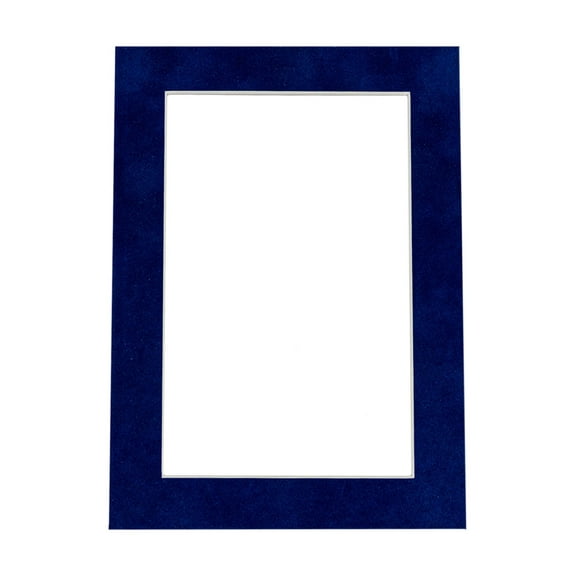 16x20 Mat for 11x14 Photo - Precut Brooke Blue Suede Picture Matboard for Frames Measuring 16x20 ONE MAT