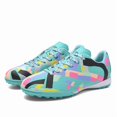 thumbnail image 5 of ColorStorm Men’s Soccer Cleats, Lightweight Football Boots for Speed Training, Colorful Geometric Stud Shoes, Pro Grip Sport Shoes for Turf Grass Field, Durable Athletic Sneakers, 5 of 5