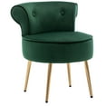 thumbnail image 1 of Duhome Makeup Vanity Chair with Back, Velvet Vanity Stool with Gold Legs Small Tufted Accent Chair for Kids Room, Green, 1 of 9