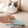 thumbnail image 2 of Cepillo antipelos, peine para mascotas 2 en 1, cepillo de limpieza reutilizable para perros, gatos, ropa, cojines, sofá, coche, cama (azul claro) JM, 2 of 5