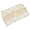 thumbnail image 1 of Square Table Cover Lace Cotton Table Place Mat Dining Pad Cloth Crochet Placemat Cup Mug Tablecloth Tea Coaster Handmade 40/60cm Beige, 1 of 9