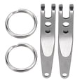 thumbnail image 2 of Suspension Pocket Clip Pocket Clip Keychain Pocket Clip Belt Clip Stainless Steel Belt Clip 2Pcs Outdoor Belt Clip Stainless Steel Suspension Pocket Clip Key Holder With Keychain, 2 of 8