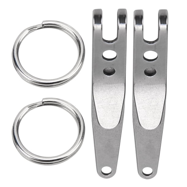 Llavero Clip de bolsillo acero inoxidable Clip de cinturón Clip de bolsillo Clip de cinturón Flexible Durable Acero inoxidable de alta calidad para colgar llaves para colgar Amonsee Otros