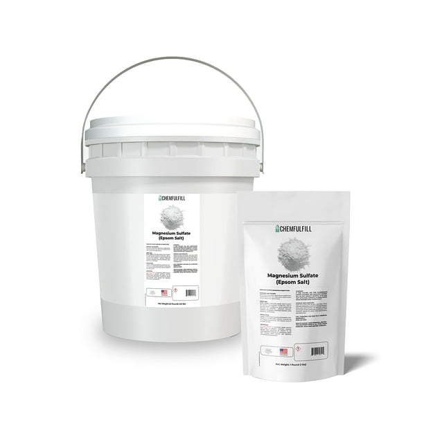 Chemfulfill Magnesium Sulfate Epsom Salt (MagSulfate) (5 Pounds (5 lbs