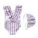 thumbnail image 4 of Odeerbi 2-24 Meses Traje de Baño de Una Sola Pieza Para Niñas Con Sombrero de Sol Traje de Baño de Verano Con Impresión Linda, 4 of 8