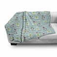 thumbnail image 3 of Funny Soft Flannel Fleece Throw Blanket, Penguins and Snowmans on Ice Floes Antarctica Cartoon Caps Scarfs Funny Pattern, Cozy Plush for Indoor and Outdoor Use, 50" x 60", Multicolor, by Ambesonne, 3 of 6