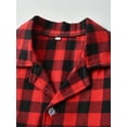 thumbnail image 4 of Bagilaanoe 2pcs Little Boy Girl Pajamas Sets Plaid Long Sleeve Shirts Tops + Pants 4T 5T 6T 7T 8T 9T Kids Loungewear Sleepwear, 4 of 9